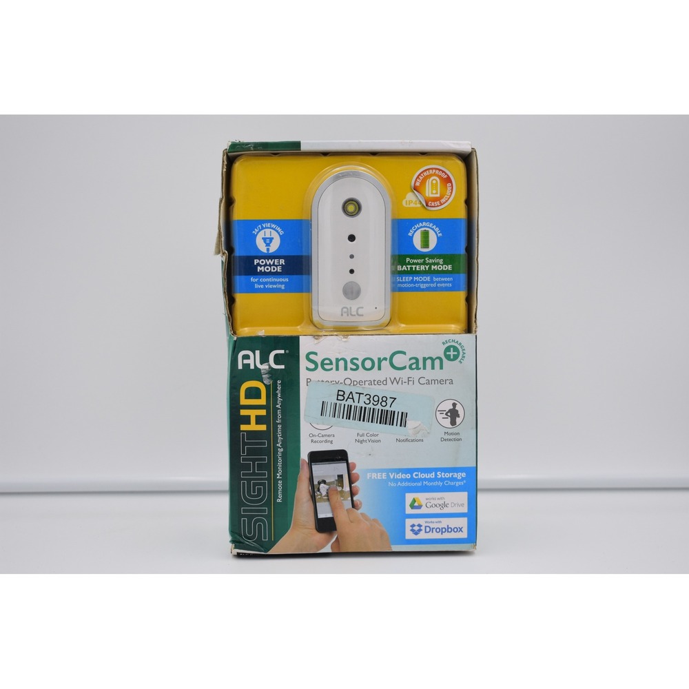ALC SightHD SensorCam+ Wi-Fi Security Camera 720p HD AWFB17R White In/Outdoor